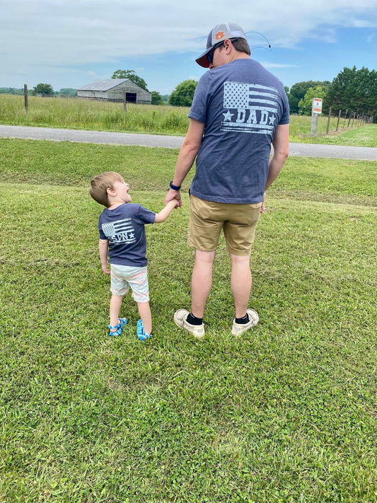 Flag Dad & Son