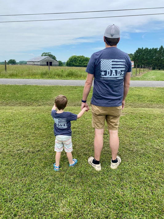 Flag Dad & Son