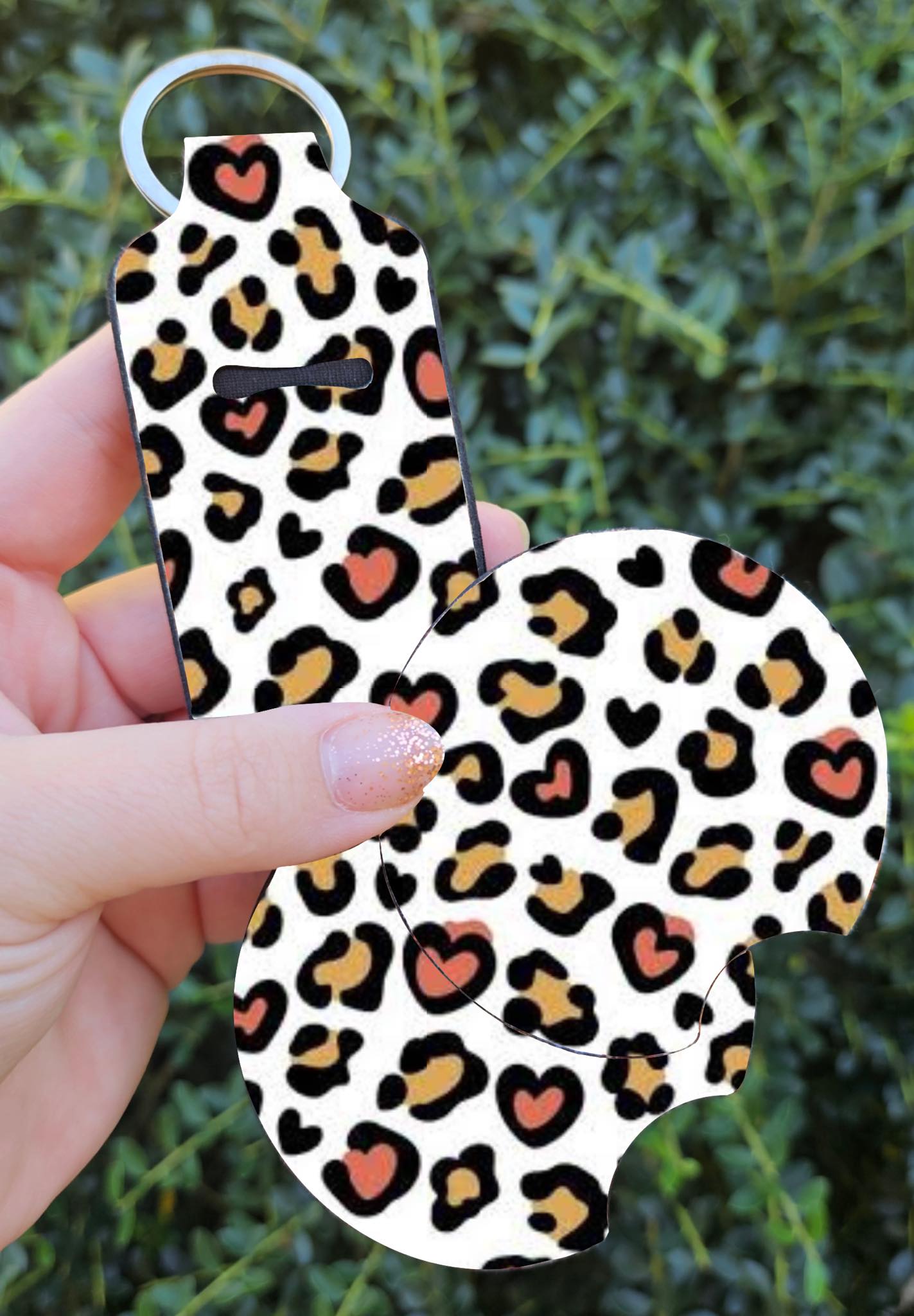 Car Coaster Set with Chapstick Holder or Wristlet