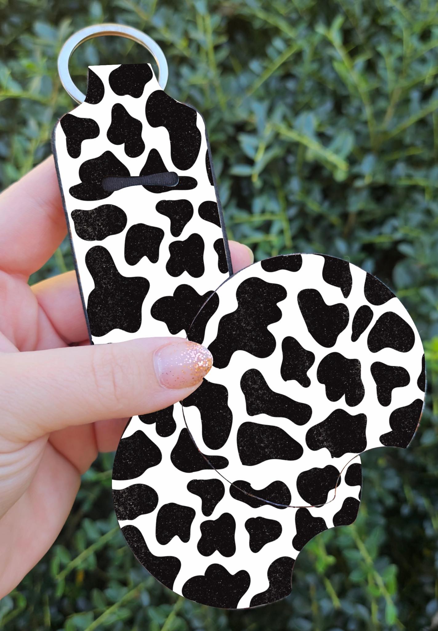 Car Coaster Set with Chapstick Holder or Wristlet